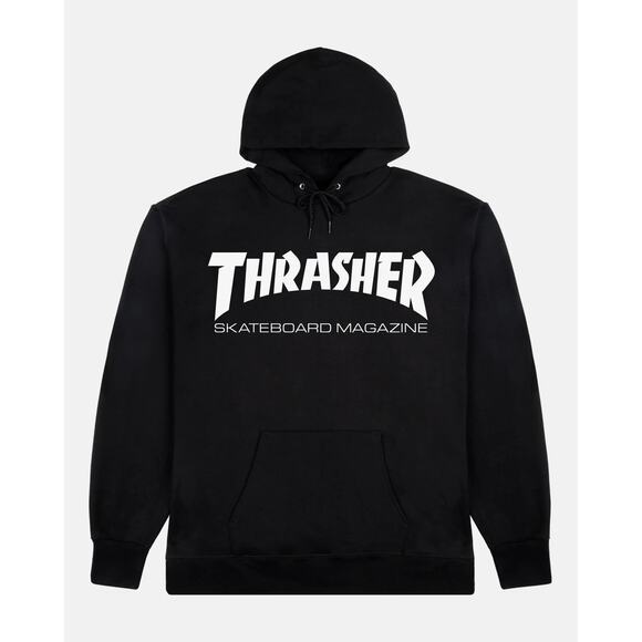 Thrasher Skateboard Magazine Men's Mag Hoodie Sweatshirt in Black - Picture 1 of 3